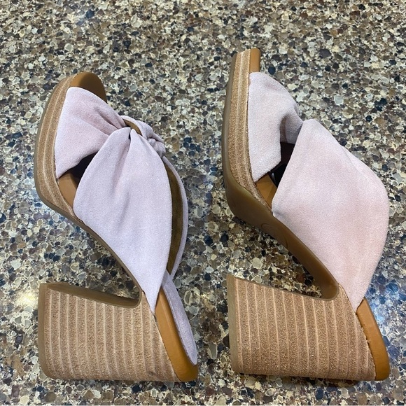 Kork Ease Haya Pink Suede Chunky Heeled Sandals Size 6 - Picture 7 of 11